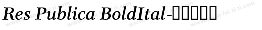 Res Publica BoldItal字体转换